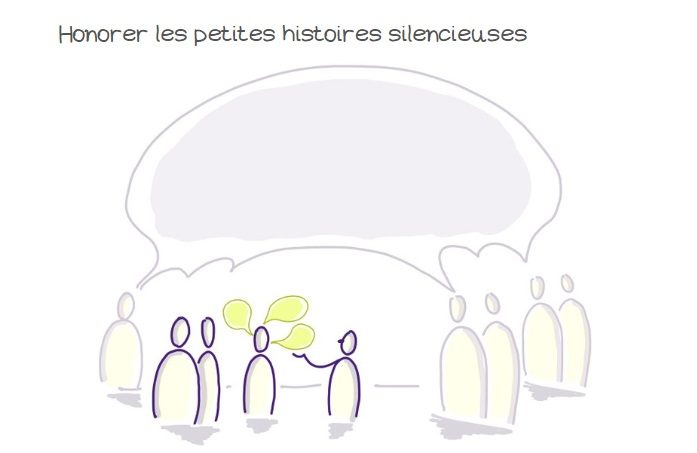 Illustration de la place donnée aux petites histoires
