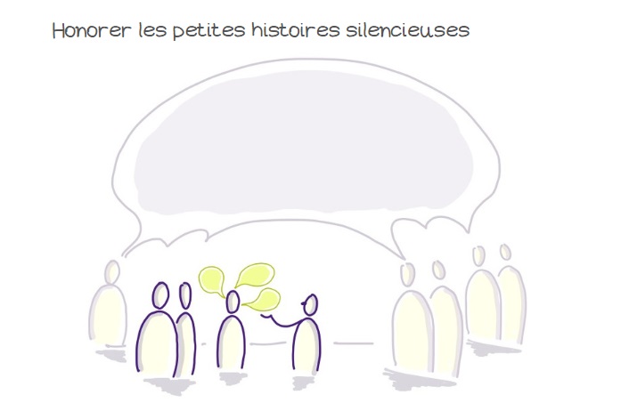 Honorer les petites histoires silencieuses qui débordent des grandes histoires établies